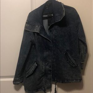 Oversized jean jacket